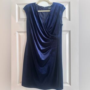 Black Label by Evan-Picone Navy Dress